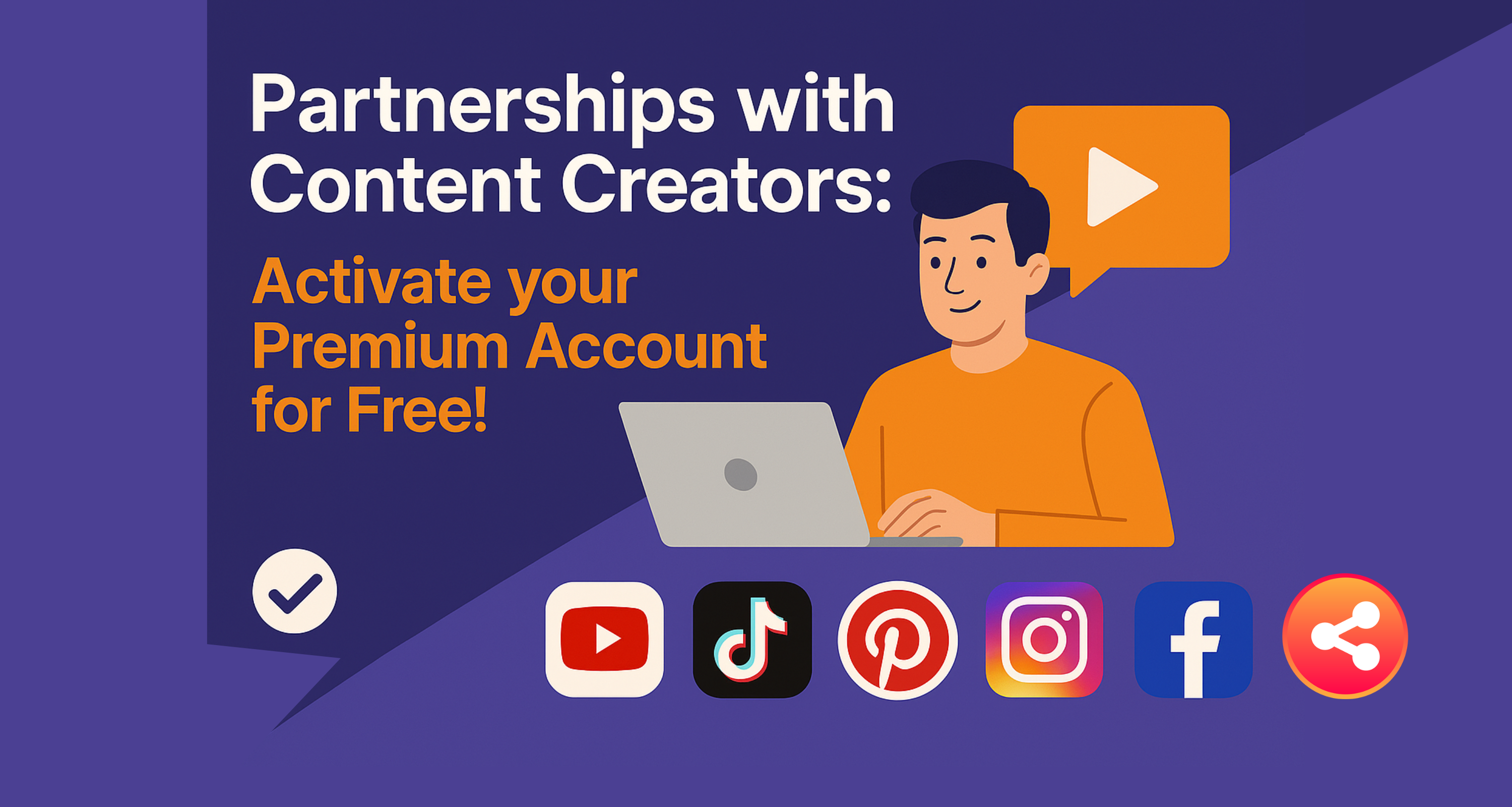 Partnerships with Content Creators: Activate your Premium Account for Free!